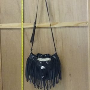 Black Leather Boho Bag Aimee Kestenberg